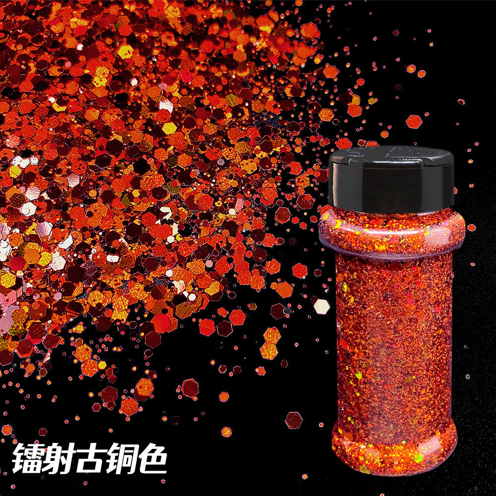 Wholesale Holographic Bottle Glitter Nail Art Colorful Sequins